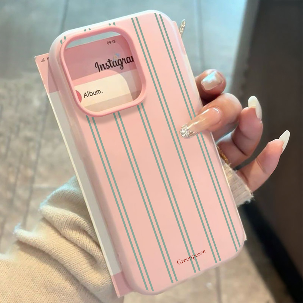 Phone Cases Xiaomi 14T - Luxe siliconen telefoonhoesje met frisse gestreepte