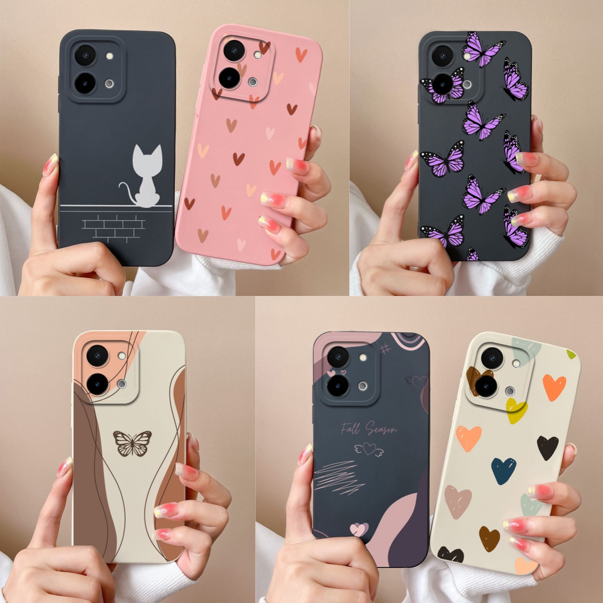 Vivo Y28 - Voor Vivo Y28 Y28S Case Eenvoudige