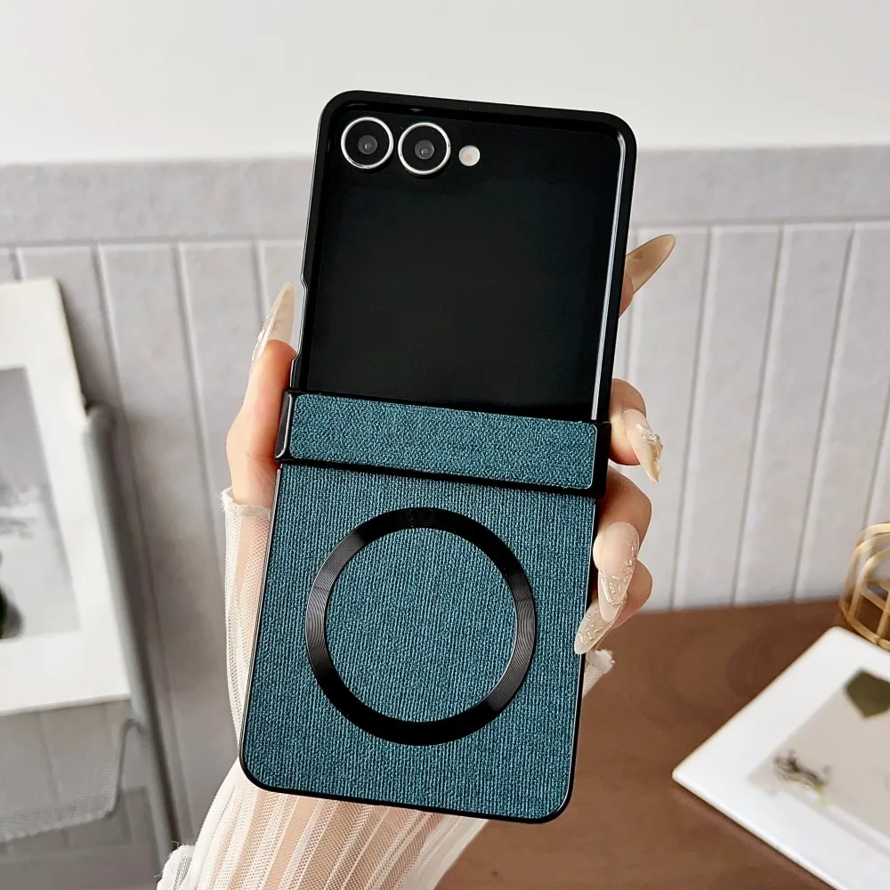 Flip Leather Case - Luxe Lederen Magnetische Telefoonhoes voor Samsung