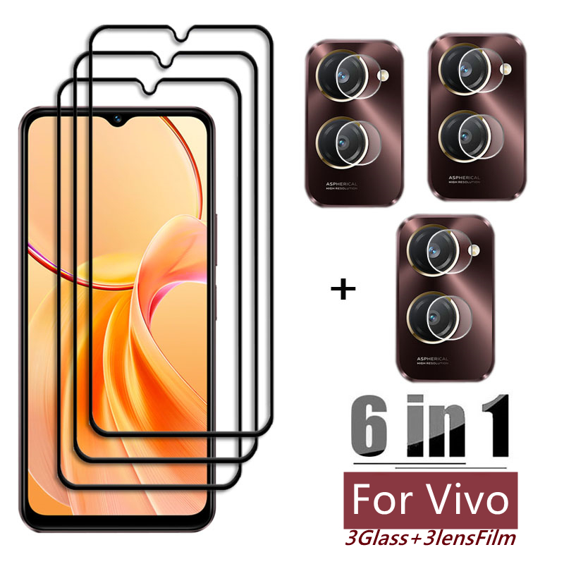 Vivo Y28 - 6in1 Glas Voor Vivo Y 28S