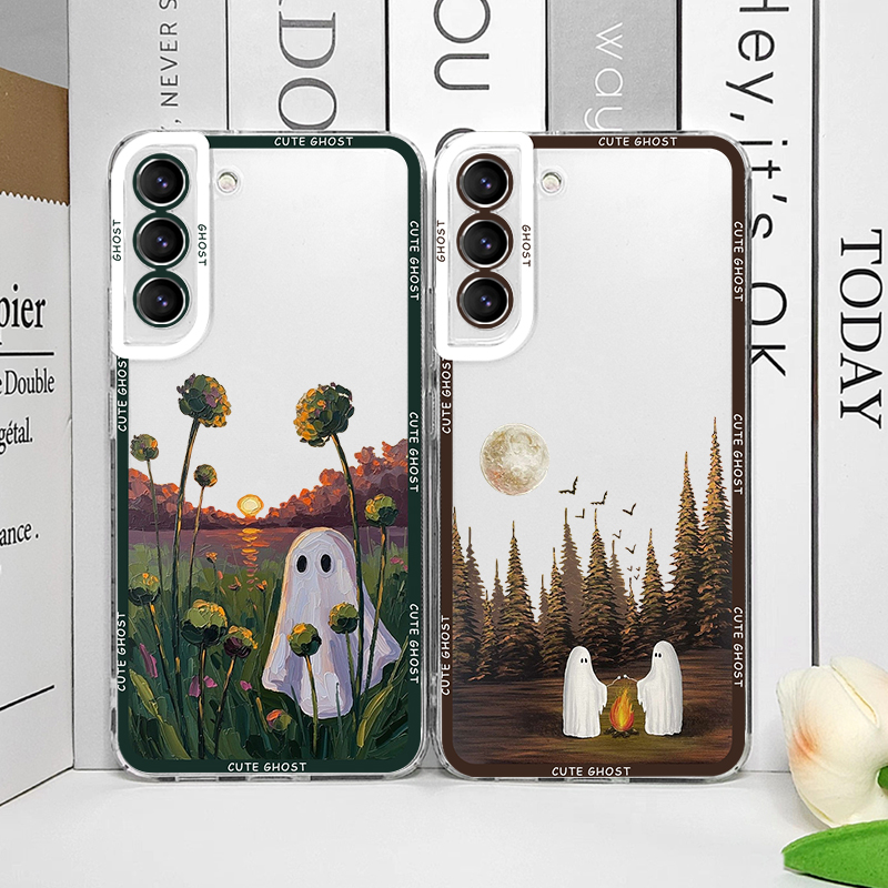Phone Cases Funny - Schattig spookpatroon transparante telefoonhoes voor Xiaomi