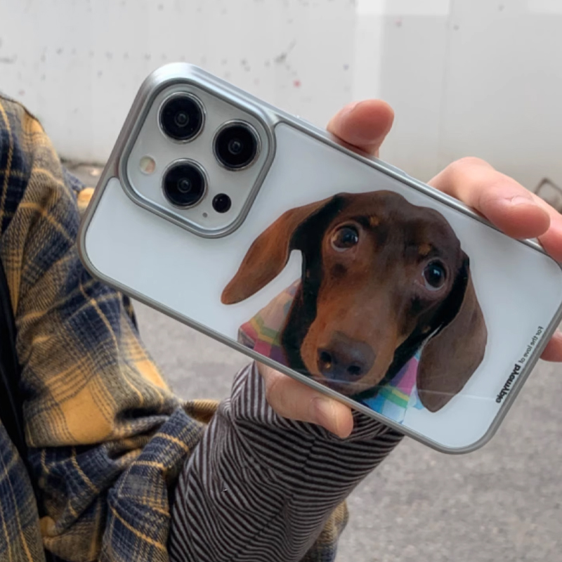 Phone Cases That Charge Your Phone - Schattig worstjespuppy patroon telefoonhoesje voor iPhone