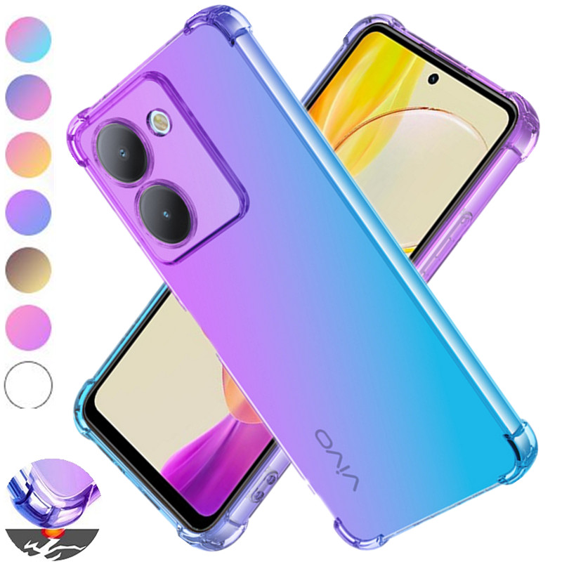 Vivo Y28 - Schokbestendig Gradiënt TPU Case voor VIVO