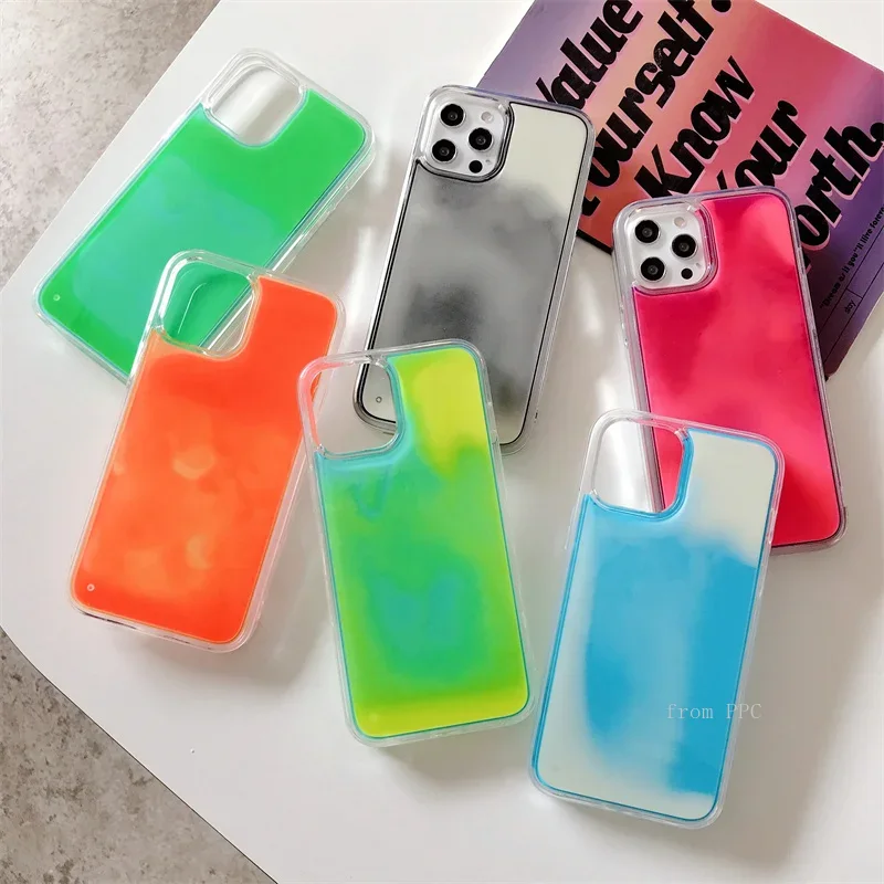Phone Cases Iphone 16 Pro - Drijfzand Lichtgevende Telefoon Case 16 Pro