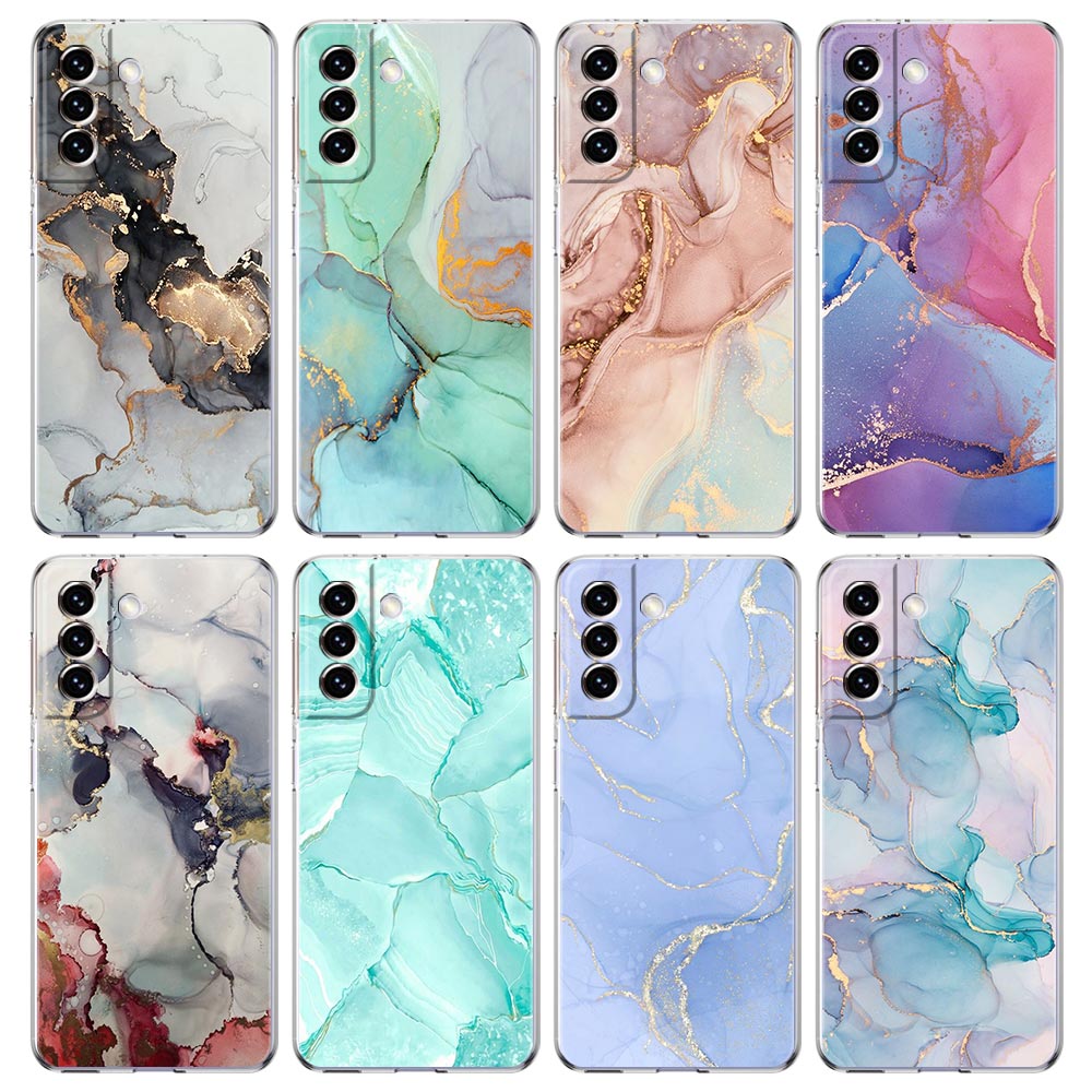 Phone Cases Burga - Marmer Clear Siliconen Telefoon Case Voor