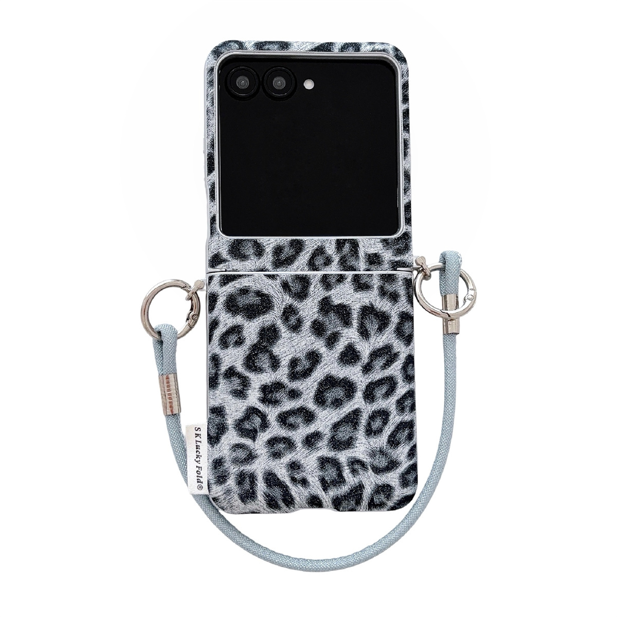 Flip Leather Case - Polsbandje met luipaardpatroon, leren hoesje voor