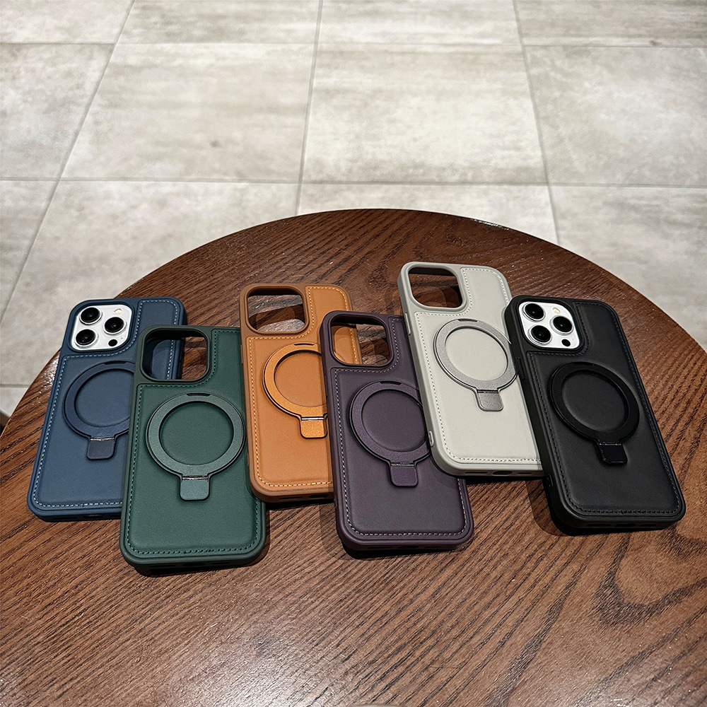 Phone Cases That Charge Your Phone - PU Leder Magnetische Case voor Apple