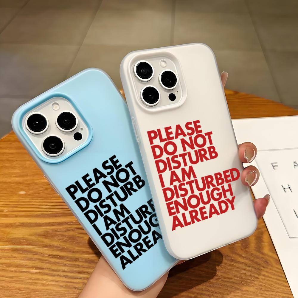 Phone Cases Funny - Grappige esthetische Engelse patroon jelly siliconen