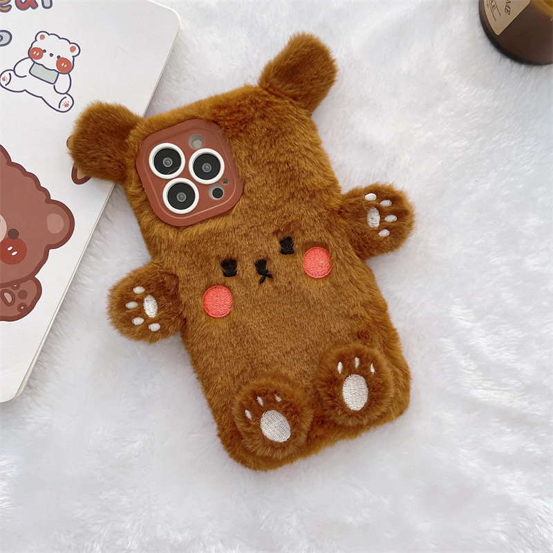 Koreaanse 3D Cartoon Beer Pluc - Phone Cases Iphone 14 recensie en prijs