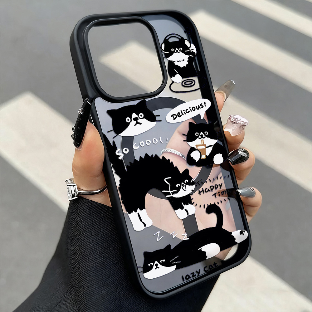 Funny Black Cat Wireless Charg - Phone Cases Funny recensie en prijs