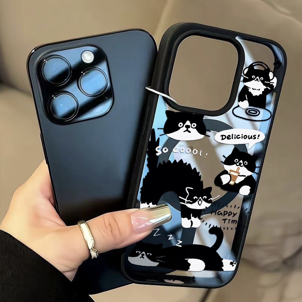 Funny Black Cat Wireless Charg - Phone Cases Funny recensie en prijs