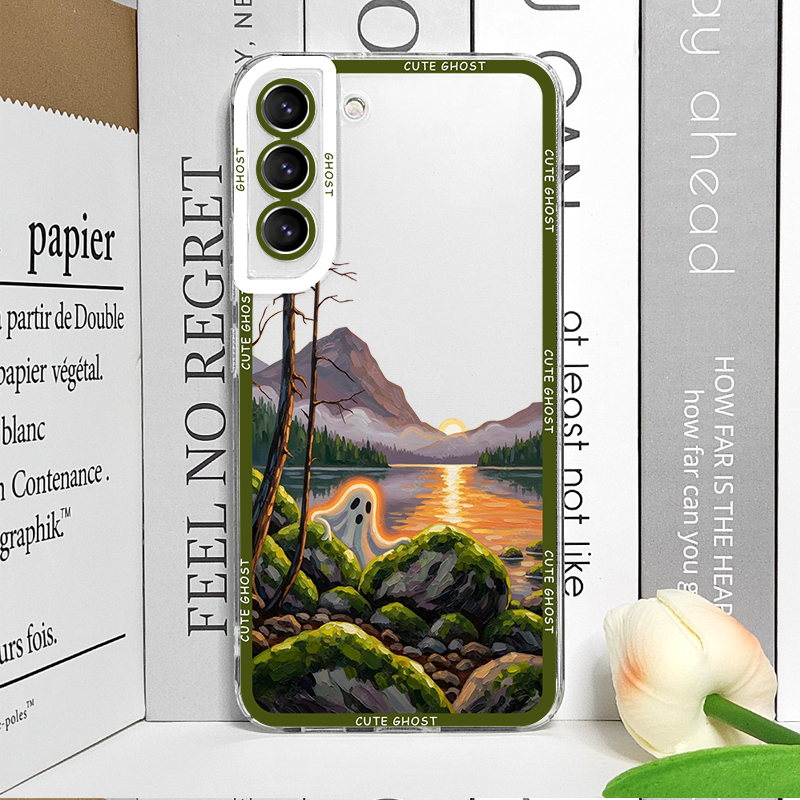 Schattig spookpatroon transpar - Phone Cases Funny recensie en prijs