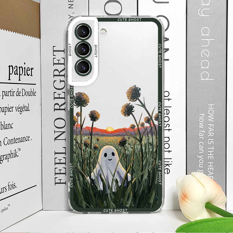 Schattig spookpatroon transpar - Phone Cases Funny recensie en prijs