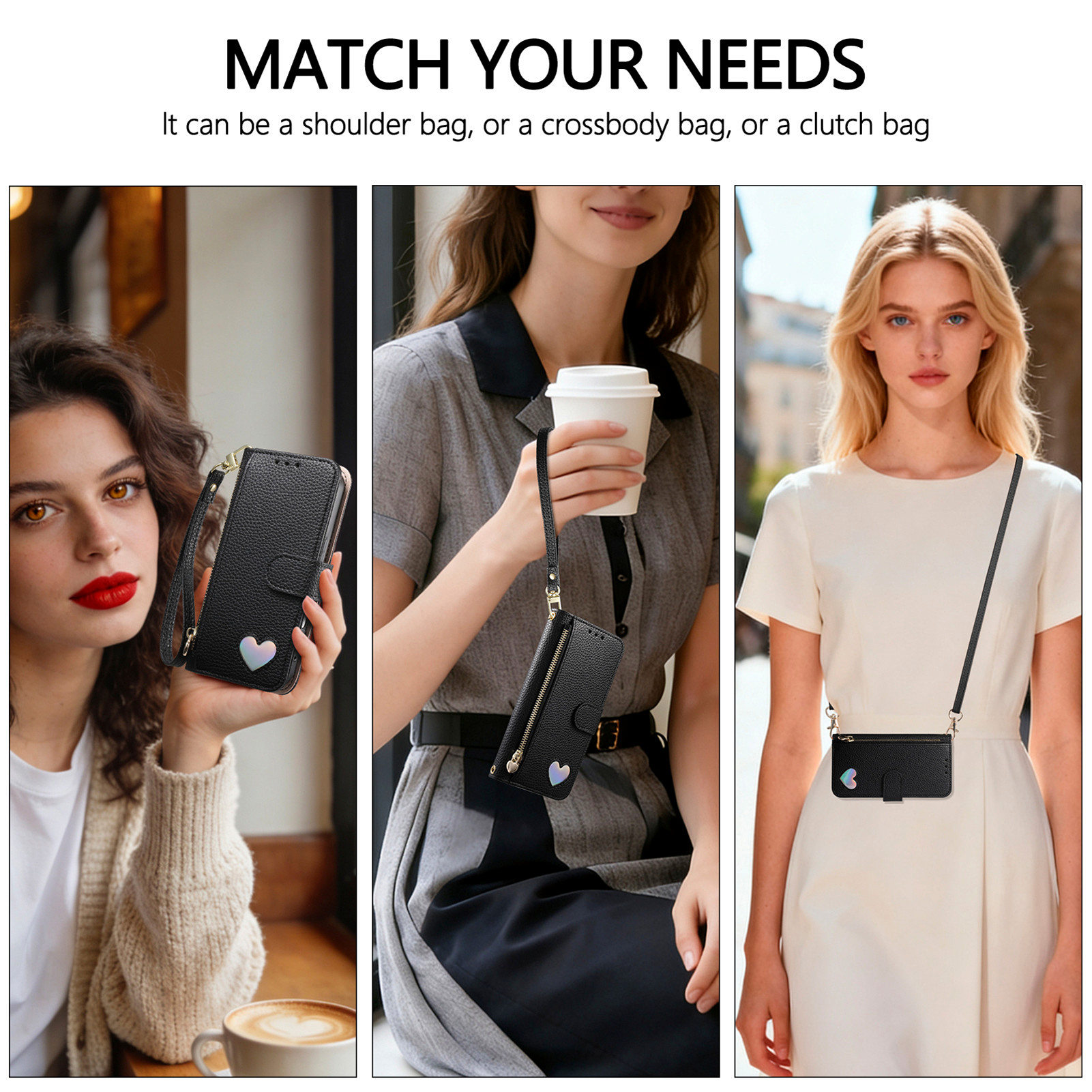 PU Leder Rits Crossbody Polsba - Flip Leather Case recensie en prijs