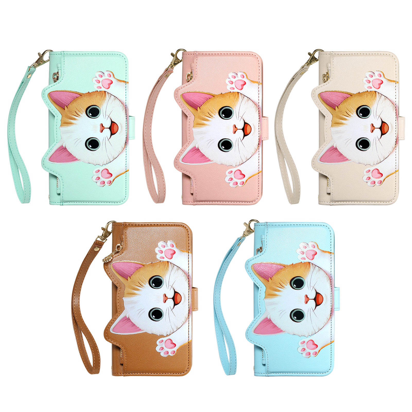 Schattige katten PU lederen po - Flip Leather Case recensie en prijs