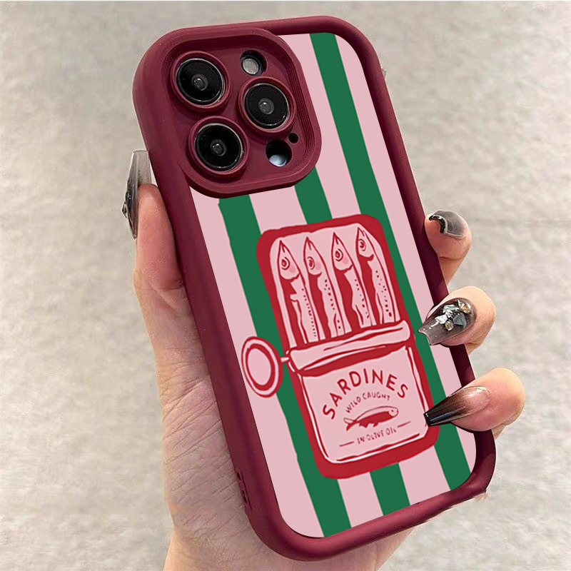 Grappige sardine blik retro ge - Phone Cases Funny recensie en prijs